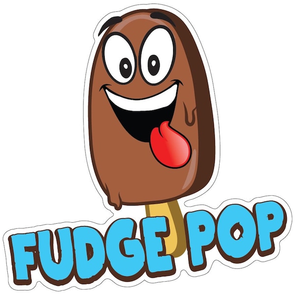 Signmission Fudge Pop Decal Concession Stand Food Truck Sticker, 8" x 4.5", D-DC-8 Fudge Pop19 D-DC-8 Fudge Pop19 - main